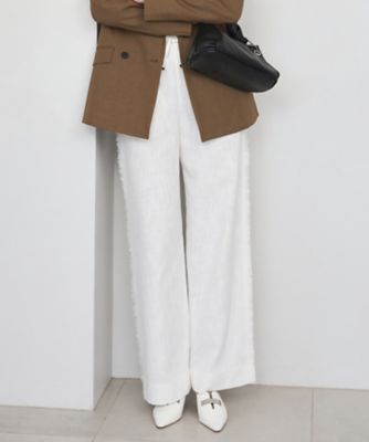 ＜ICB (Women)＞【洗える】　ライトスラブツイード　ワイドパンツ（ＰＲＣＹＧＳ０２０９）