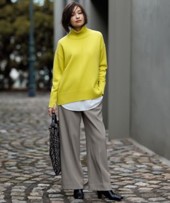 洗える】 トリアセボディシェルピーチ ワイドパンツ