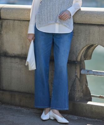 ＜ICB (Women)＞ライトストレッチデニム　ストレートパンツ（ＰＲＣＹＬＭ０３０８）