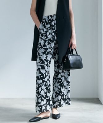 ＜ICB (Women)＞【３０ｔｈ　ＡＮＮＩＶＥＲＳＡＲＹ】　アーカイブフラワープリント　ワイドパンツ（ＰＲＣＹＬＭ０４１７）