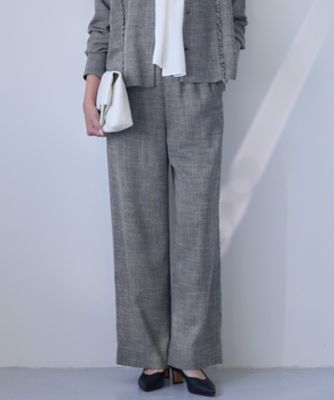 ＜ICB (Women)＞ライトスラブツイード　ワイドパンツ（ＰＲＣＹＬＳ０２０５）