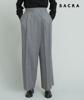 ＜23区 (Women)＞【ＳＡＣＲＡ】スーパーファインフランネル　パンツ（ＰＲＥ８ＳＷ０９５８）
