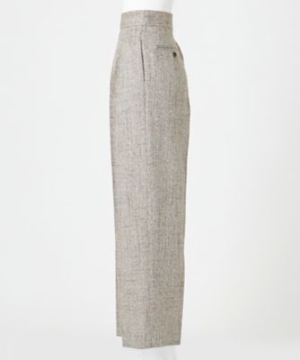 【エステータ】リネンミックスツイード　ワイドシルエットパンツ（ＰＲＨ６ＣＭ０９３８）