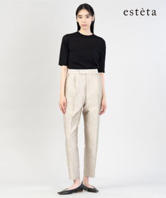 【エステータ】シャイニージャカード　パンツ（ＰＲＨ６ＧＭ０９２７）