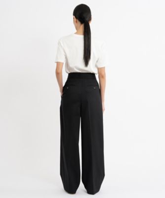 【美品】山内 ウールダブルクロス・⽴体切替パンツ 山内＞ウールダブルクロス・立体切替パンツ | MAKES ONLINE STORE