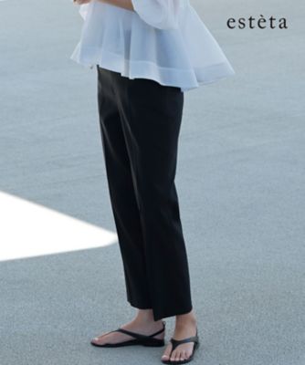 ＜esteta (Women)＞【エステータ】ライトダブルクロス　スティックパンツ（ＰＲＨ８ＬＳ０９２０）