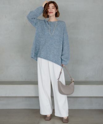 SLOW／一部店舗限定】ソフトコーデュロイ ワイドパンツ