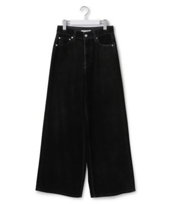 SLOW／一部店舗限定】フロッキーデニム ワイドパンツ