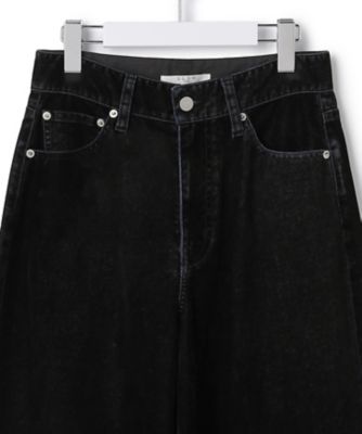 SLOW／一部店舗限定】フロッキーデニム ワイドパンツ