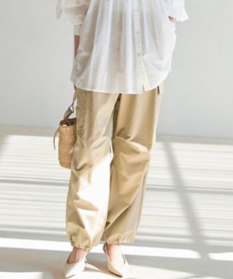 ＜23区 L (Women/大きいサイズ)＞【ＳＬＯＷ／一部店舗限定】ハイカウントギャバ　パラシュート　カーゴパンツ（ＰＲＳ１ＬＭ０９３０）