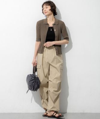美品パラスパレスハイカウントウェザーカーゴパンツ SLOW／一部店舗限定】ハイカウントギャバ パラシュート カーゴ