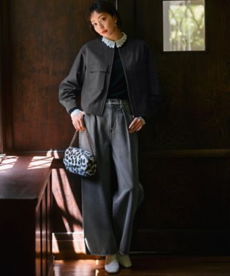 【ＳＬＯＷ／一部店舗限定】ＢＡＧＧＩＥ　ＤＥＮＩＭ　ワイドレッグ　パンツ（ＰＲＳ２ＣＡ０９３３）