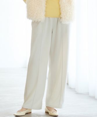 23区 S (Women/小さいサイズ)/ニジュウサンク エス【SLOW/一部店舗限定】コットンライクテリー イージー パンツ(PRS2GA0933) 033_ベージュ パンツ・ズボン【三越伊勢丹/公式】