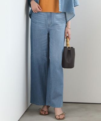 SLOW／一部店舗限定】LIGHT DENIM ワイド パンツ