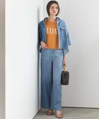 SLOW／一部店舗限定】LIGHT DENIM ワイド パンツ