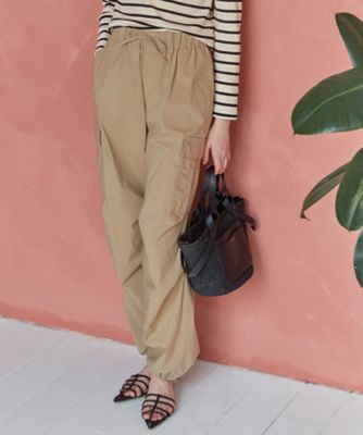 23区 (Women)/ニジュウサンク【SLOW/好評につき新色追加】ミリタリーストレッチタフタ カーゴパンツ(PRSWCM0930) 033_ベージュ パンツ・ズボン【三越伊勢丹/公式】