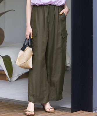 23区「SLOW/一部店舗限定」ブライトヴィンテージクロス カーゴパンツ 23区(ニジュウサンク)の【SLOW/一部店舗限定】ブライト