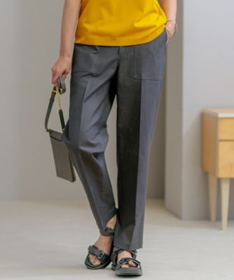 ＜23区 (Women)＞【ＳＬＯＷ／洗える】バックサテンストレッチ　ベイカーパンツ（ＰＲＳＷＳＭ０９３１）