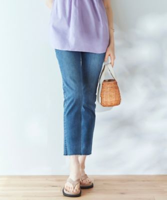 その他ブランド / DROPOUT SURFER’S/ボトム/L/デニム/IDG/無地 SLOW／洗える】SLOW DENIM タイトストレート デニム