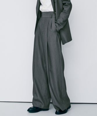 ＜uncrave (Women)＞ＴＷドビードスキン　ワイドトラウザー（ＰＲＵＶＧＡ０８１６）