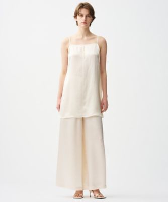 ＜uncrave (Women)＞【手洗い可】アセテートヴィンテージサテン　ワイドパンツ（ＰＲＵＶＧＭ０７０３）