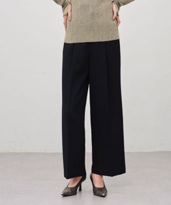 ＜uncrave (Women)＞ウォッシャブルウールライクツイル　ワイドパンツ（ＰＲＵＶＧＷ０３００）