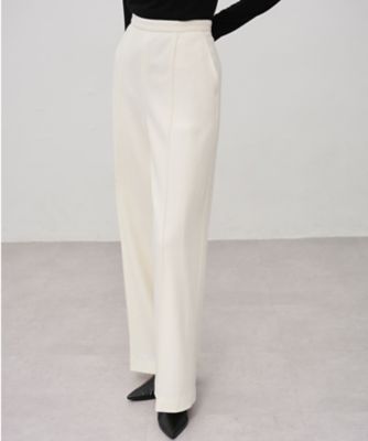 ＜uncrave (Women)＞コンプレストウール　ストレートパンツ（ＰＲＵＶＧＷ０５０１）