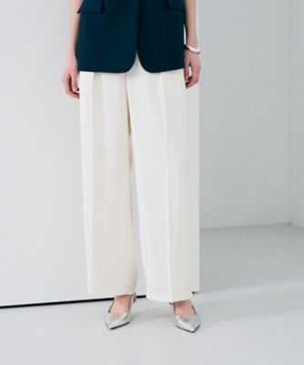 ＜uncrave (Women)＞ライトダブルサテン　ワイドパンツ（ＰＲＵＶＬＭ０４０３）