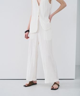 ＜uncrave (Women)＞マシーンプリーツ　ギャザーパンツ（ＰＲＵＶＬＳ０３０６）