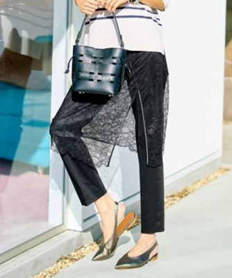 ＜自由区 S (Women/小さいサイズ)＞【カタログ掲載・自由区名品パンツ・新色追加】コットンサテンテーパード　パンツ（ＰＲＷ７ＧＭ０３１６）