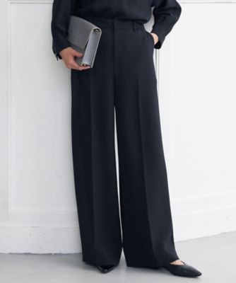 セットアップ対応・洗える】トリアセダブルクロス ワイドパンツ