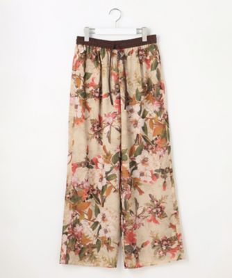 ボタニカルプリントドロスト パンツ（PRW7LM0320） | 自由区