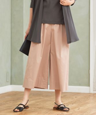 カタログ掲載・洗える】タックガウチョ パンツ（PRWMCA0010