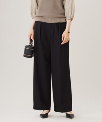 ＜自由区 (Women)＞【洗える】コットンダブルクロスストレート　パンツ（ＰＲＷＭＣＡ０２０４）