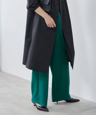 洗える】コットンダブルクロスストレート パンツ