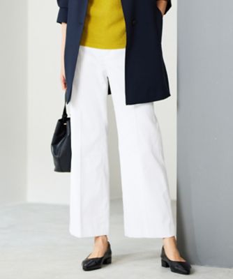 ＜自由区 (Women)＞【接触冷感・ＵＶカット・吸水速乾・洗える】シェルタリングオックスストレート　パンツ（ＰＲＷＭＣＭ０３１４）