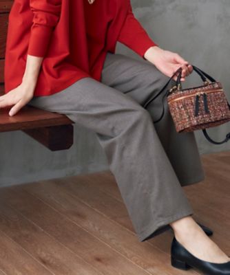 ＜自由区 (Women)＞【洗える】ウスカルデニム　ワイドパンツ（ＰＲＷＭＣＳ０００７）