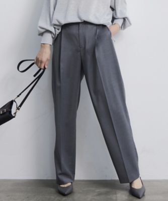 ＜自由区 (Women)＞【洗える】ＴＷラチネストレッチワイド　パンツ（ＰＲＷＭＣＷ０３１５）