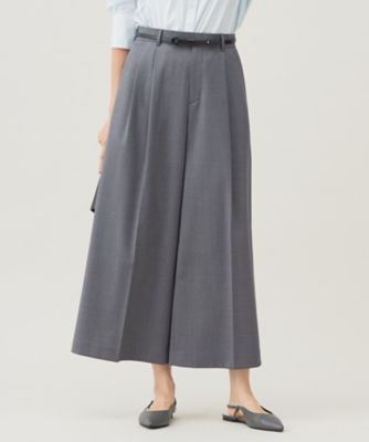 ＜自由区 (Women)＞【洗える】ＴＷラチネストレッチワイドクロップド　パンツ（ＰＲＷＭＣＷ０３１６）