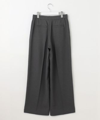 洗える】ツイステッドダブルクロスワイドストレート パンツ