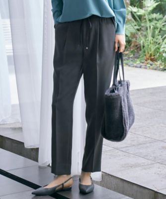 ＜自由区 (Women)＞【洗える】ツイステッドダブルクロス　テーパード　パンツ（ＰＲＷＭＣＷ０４１５）