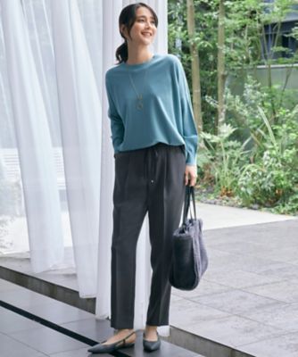 洗える】ツイステッドダブルクロス テーパード パンツ