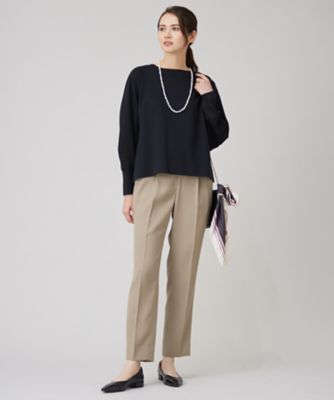 洗える】ツイステッドダブルクロス テーパード パンツ