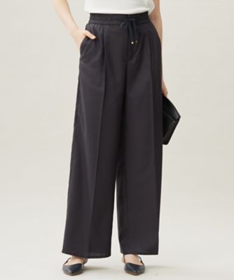 ＜自由区 (Women)＞フルダルスパンマイクロピーチワイドストレート　パンツ（ＰＲＷＭＧＡ０１０４）