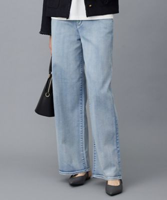 ＜自由区 (Women)＞ウスカルデニムワイドストレート　パンツ（ＰＲＷＭＧＡ６７０５）