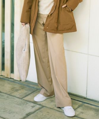 自由区 (Women)/ジユウク【カタログ掲載】TRギャバストレート パンツ 030_チャイロ パンツ・ズボン【三越伊勢丹/公式】