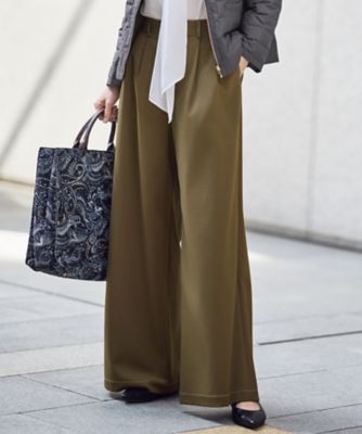 ＜自由区 (Women)＞デニムライクツイルワイド　パンツ（ＰＲＷＭＧＷ０４０７）