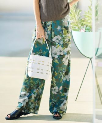 ボタニカルプリントドロスト パンツ（PRWMLM0320） | 自由区