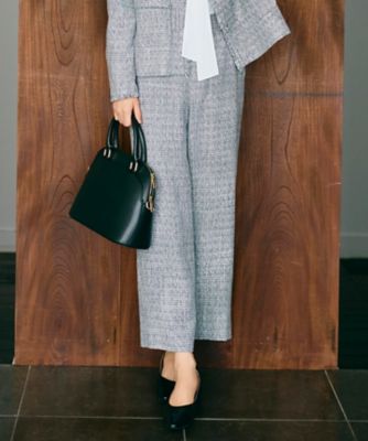 ＜自由区 (Women)＞【カタログ掲載】ライトミックスツィードワイド　パンツ（ＰＲＷＭＬＳ００１０）