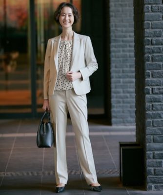 ＜自由区 (Women)＞【洗える】ＷＡＳＨＡＢＬＥＰＯＮＴＥ　テーパードパンツ（ＰＲＷＭＳＭ０２１３）